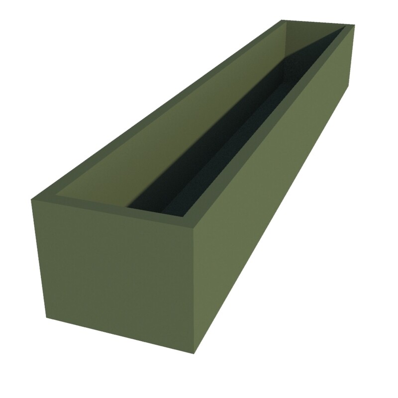 Powder Coated Long Window Box 1800 x 300 x 250