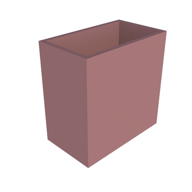 Powder Coated Rectangular Planter 690 x 400 x 690