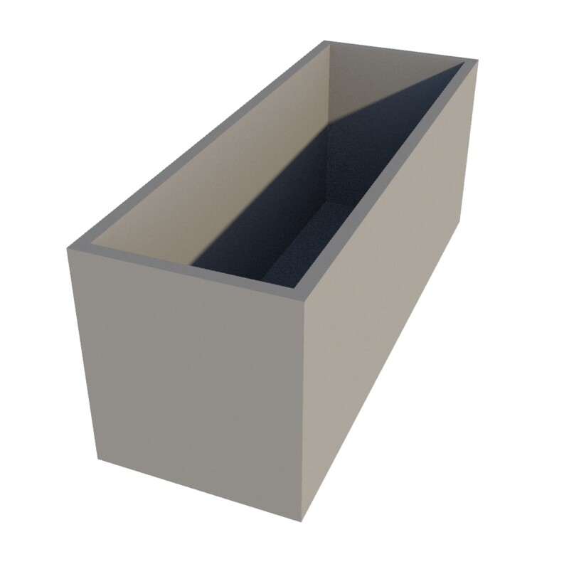 Powder Coated Rectangular Planter 1300 x 450 x 500
