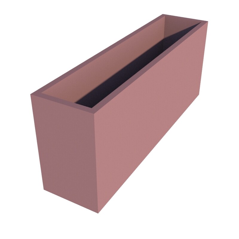 Powder Coated Rectangular Planter 1250 x 300 x 500