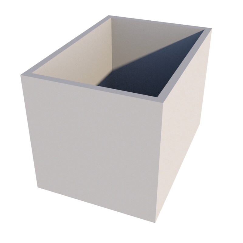 Powder Coated Rectangular Planter 800 x 600 x 600