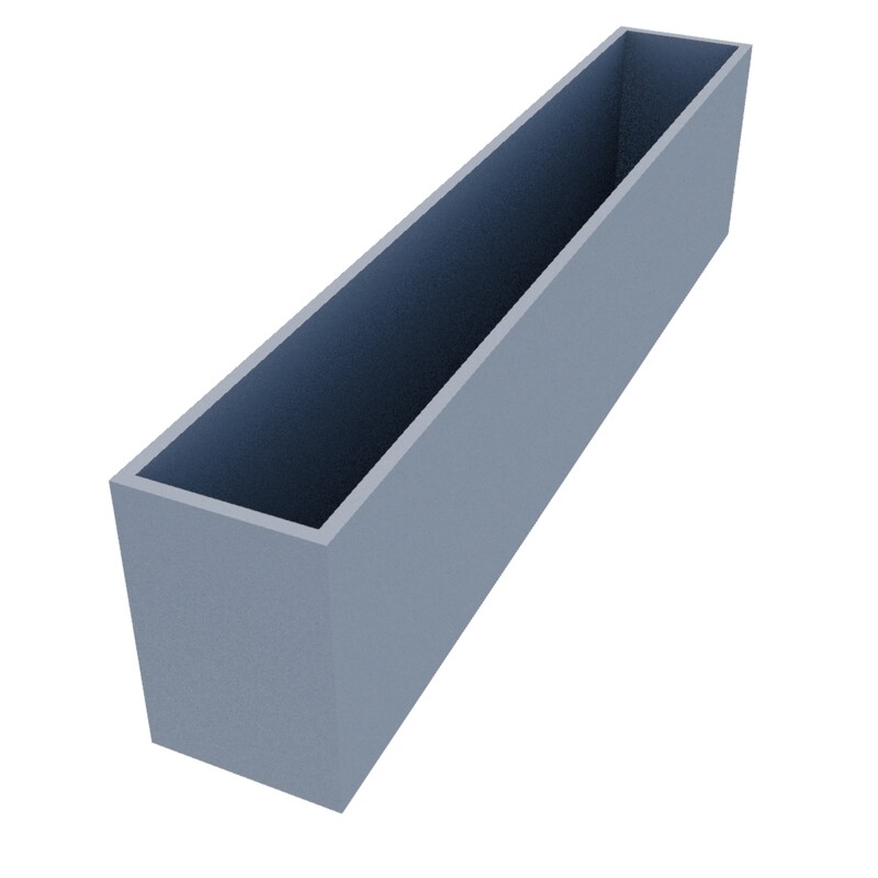Powder Coated Long Rectangular Planter 2415 x 400 x 600
