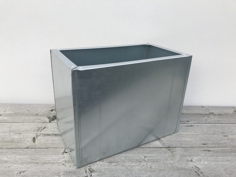 Galvanised Rectangular Planter 600 x 400 x 600