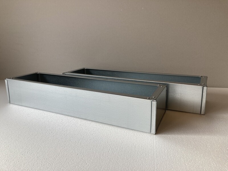 Galvanised Window Box 1200 x 200 x 200