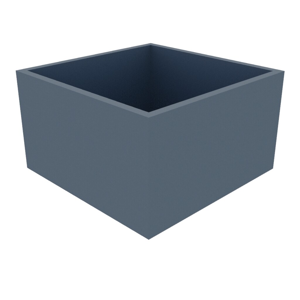 Powder Coated Cube Planter 700 x 700 x 400