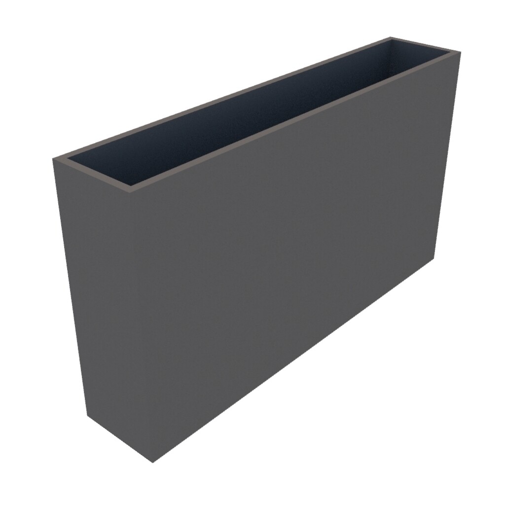 Powder Coated Rectangular Planter 1800 x 350 x 1000