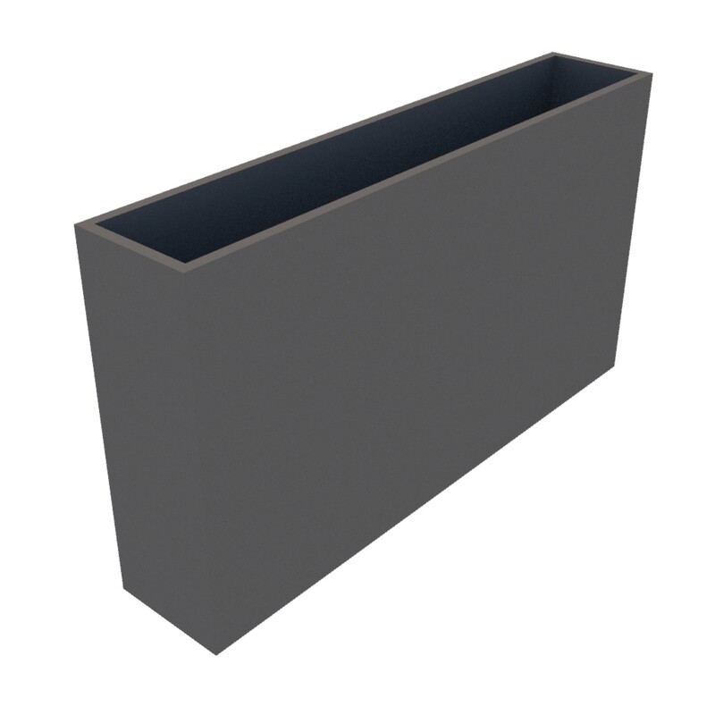 Powder Coated Rectangular Planter 1800 x 350 x 1000