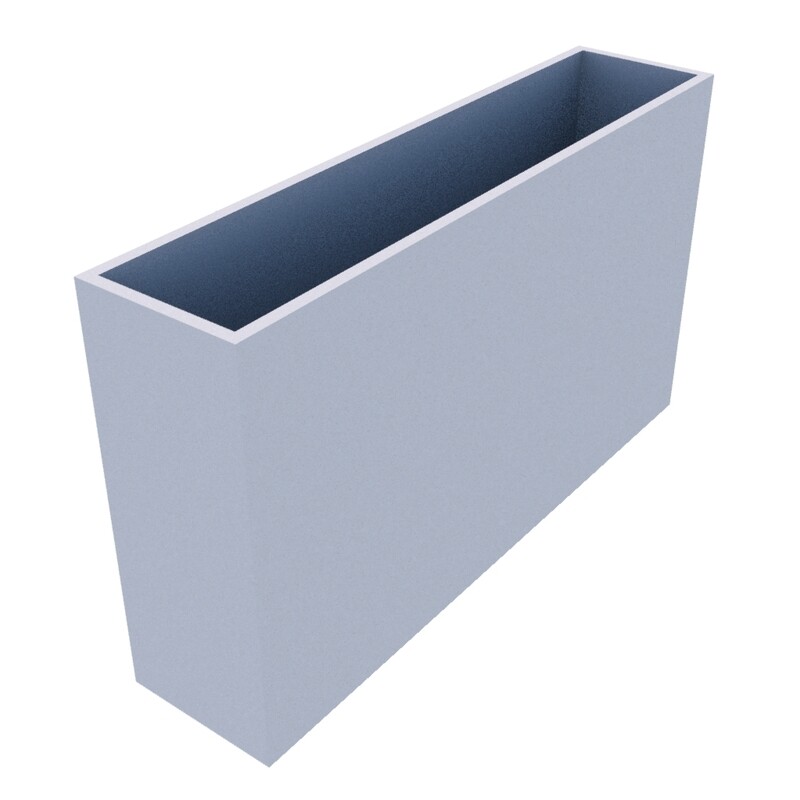 Powder Coated Rectangular Planter 1750 x 400 x 1000