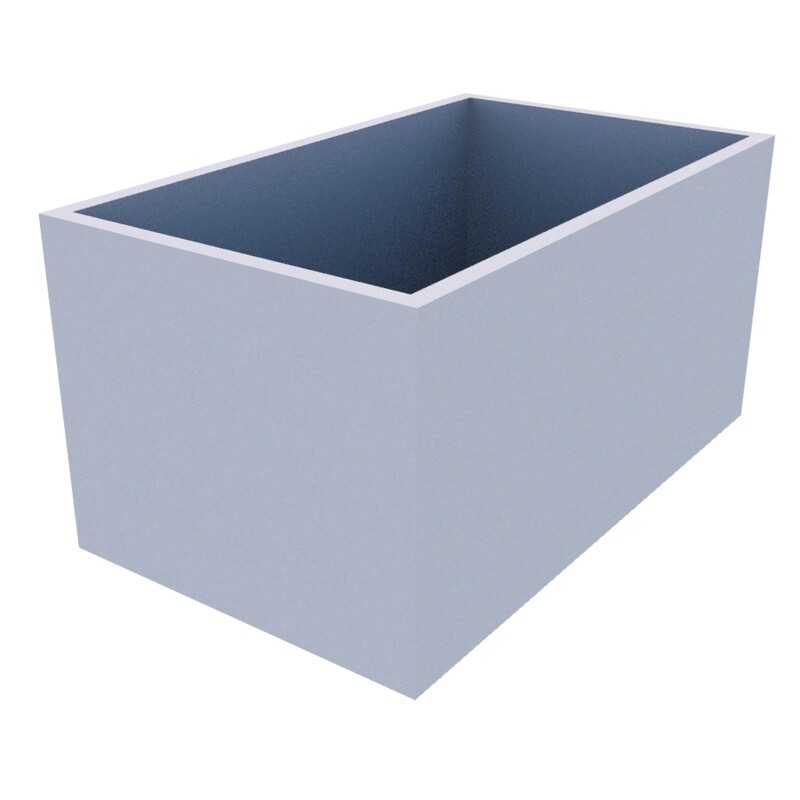 Powder Coated Rectangular Planter 1000 x 600 x 500