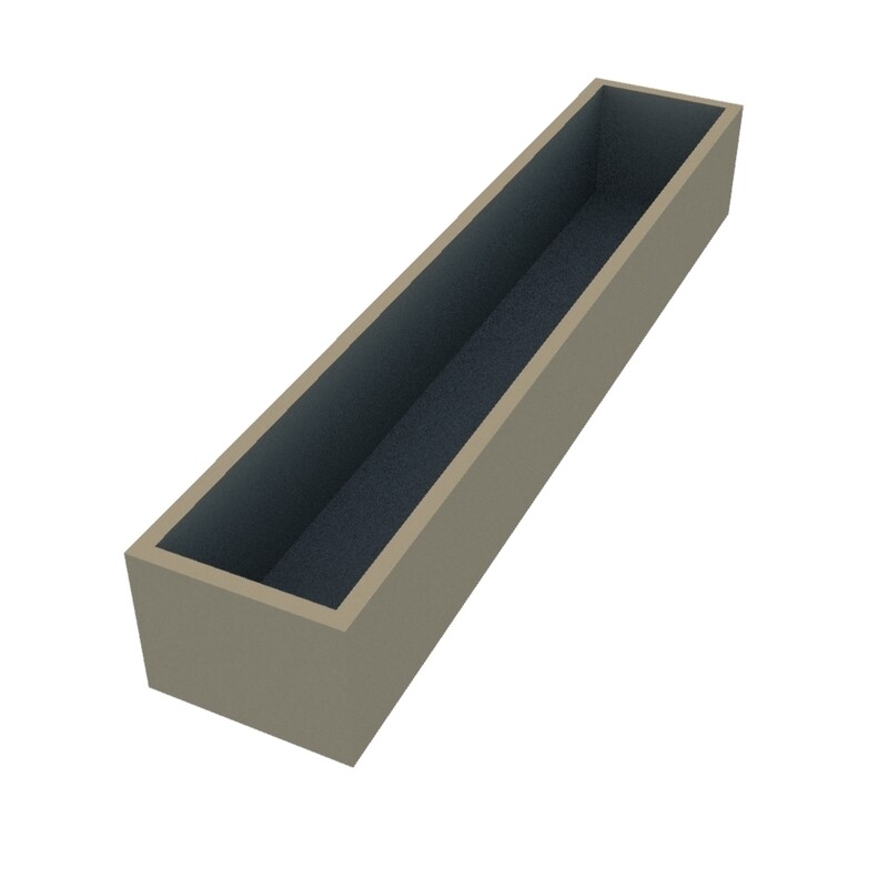 Powder Coated Rectangular Planter 1820 x 350 x 270