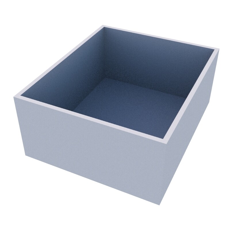 Powder Coated Rectangular Planter 1200 x 1000 x 500