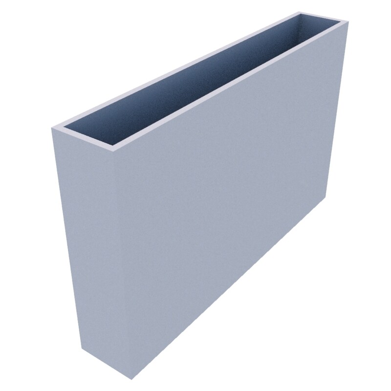 Powder Coated Rectangular Planter 1800 x 300 x 1100