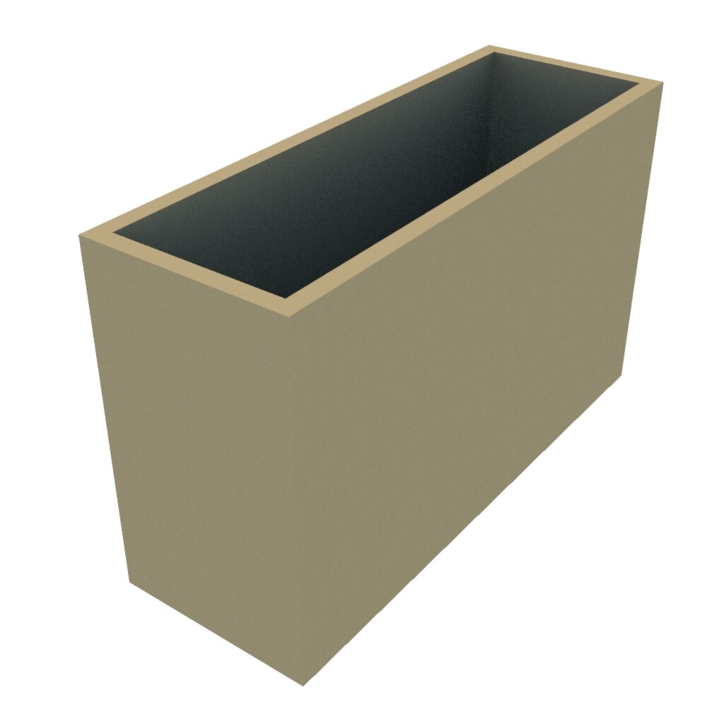 Powder Coated Rectangular Planter 1000 x 350 x 600