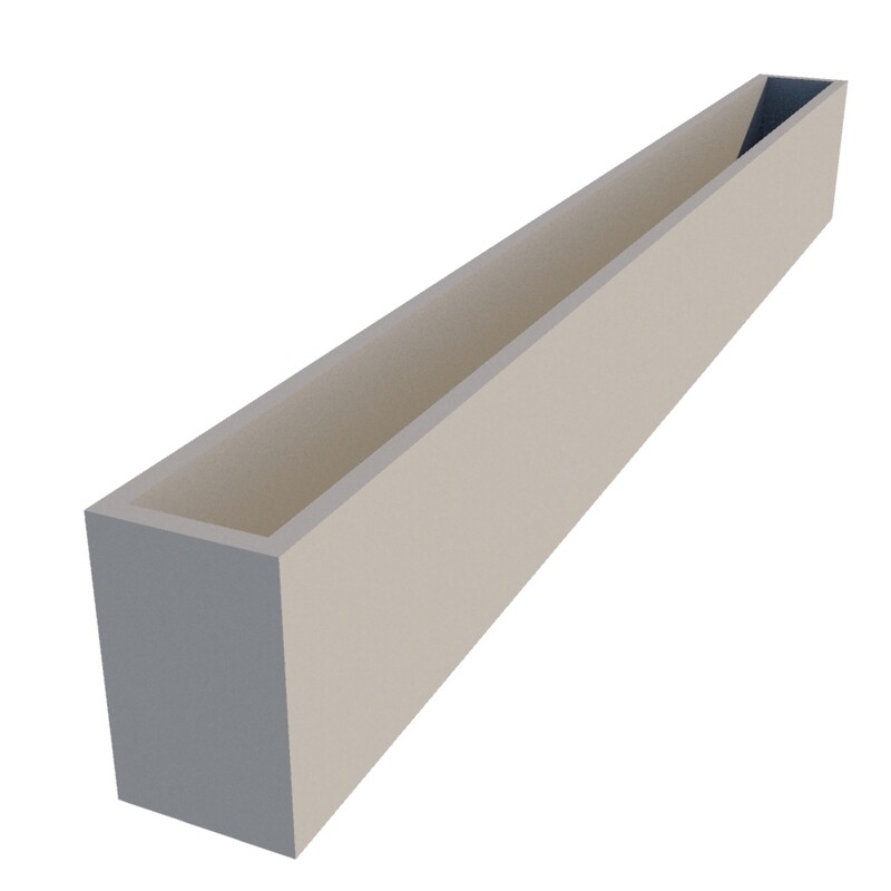 Powder Coated Window Box 2400 x 200 x 300