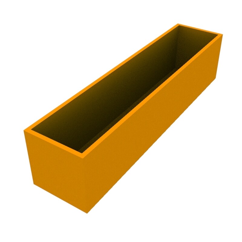 Powder Coated Long Rectangular Planter 2000 x 450 x 450