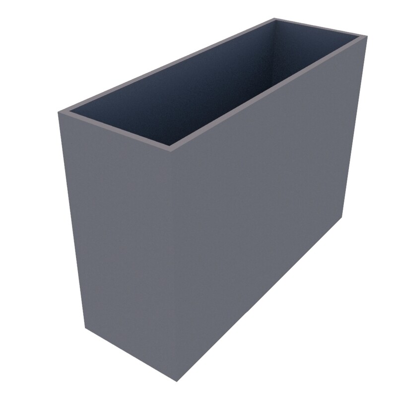 Powder Coated Rectangular Planter 1300 x 450 x 900