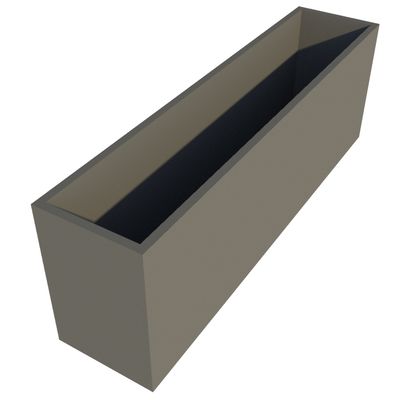 Powder Coated Rectangular Planter 1800 x 400 x 600