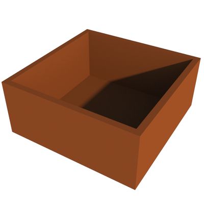 Powder Coated Cube Planter 700 x 700 x 300