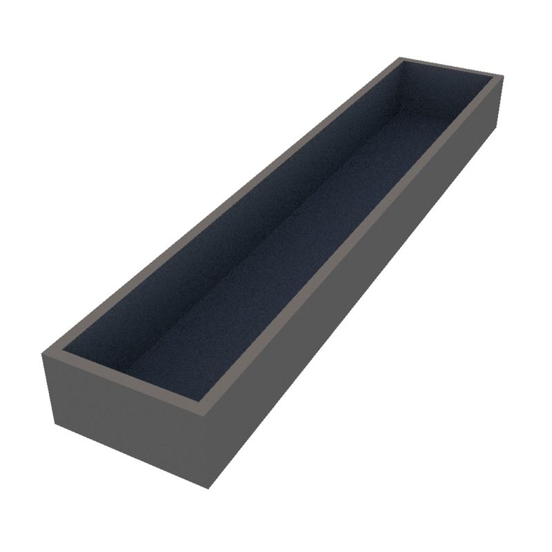 Powder Coated Long Rectangular Planter 2000 x 400 x 200