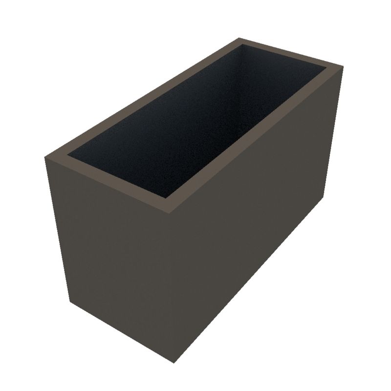 Powder Coated Rectangular Planter 700 x 300 x 400