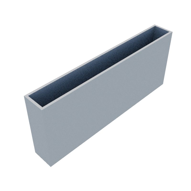 Powder Coated Long Rectangular Planter 2200 x 300 x 900