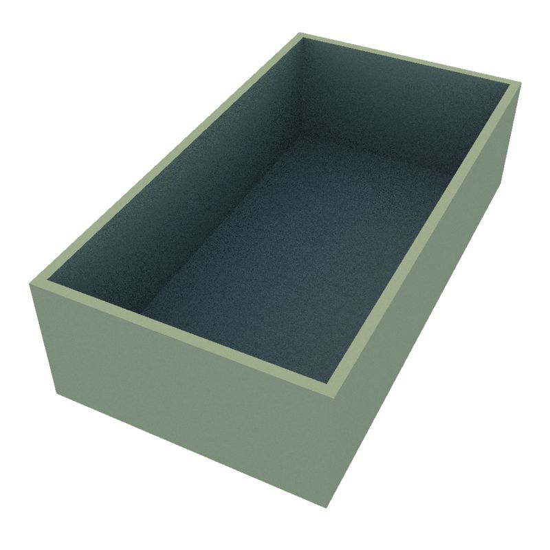 Powder Coated Rectangular Planter 1500 x 800 x 400
