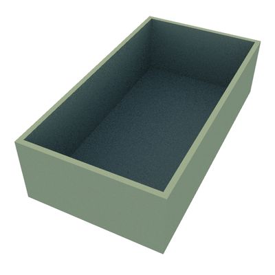 Powder Coated Rectangular Planter 1500 x 800 x 400