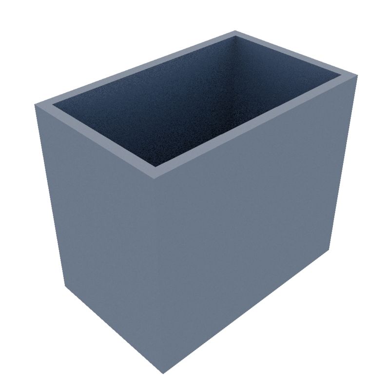 Powder Coated Rectangular Planter 700 x 440 x 600