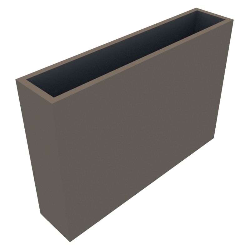 Powder Coated Rectangular Planter 1175 x 250 x 800