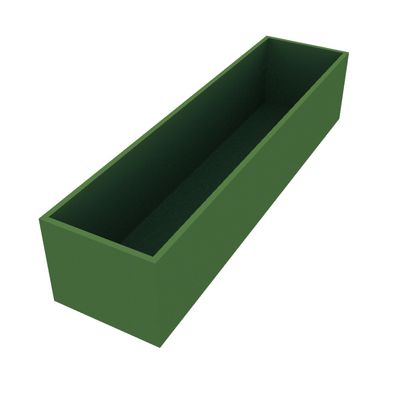 Powder Coated Long Rectangular Planter 2400 x 600 x 500