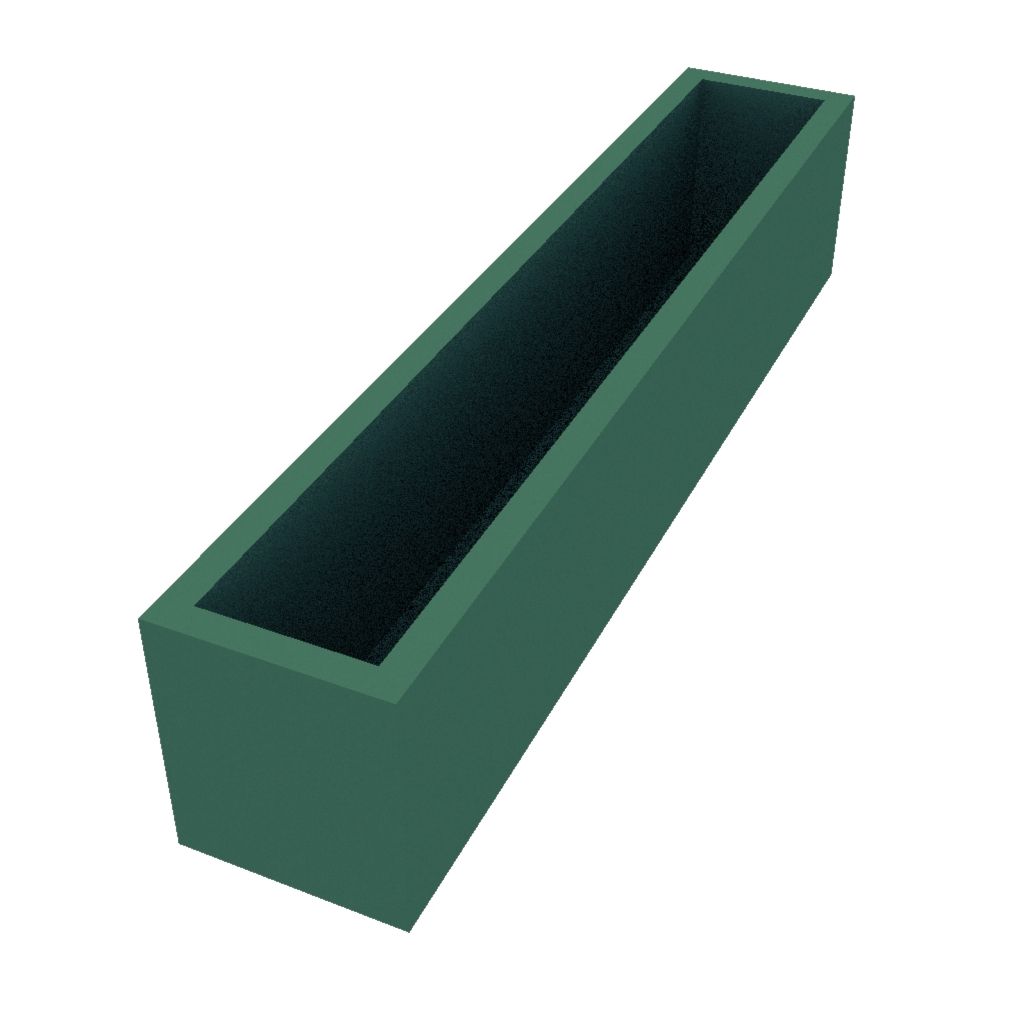 Powder Coated Window Box 1200 x 220 x 250