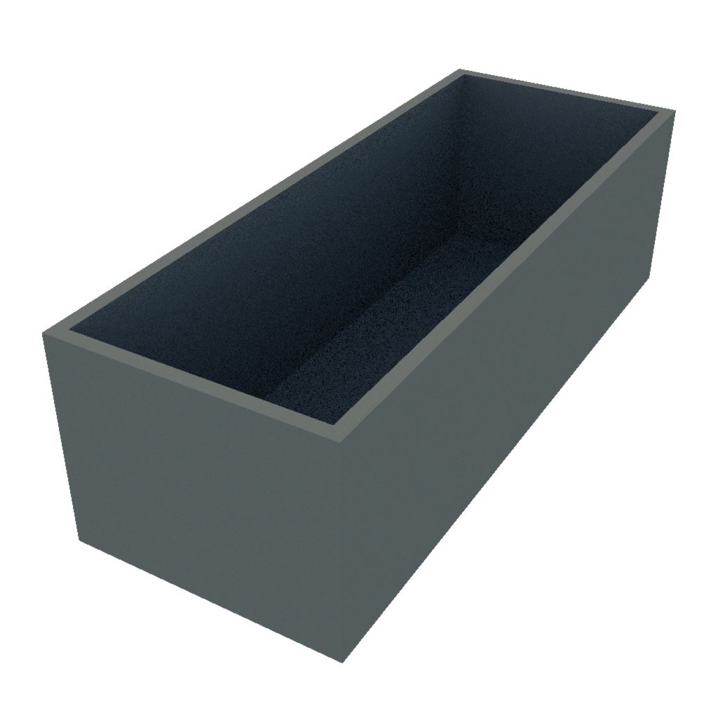 Powder Coated Rectangular Planter 1500 x 570 x 450