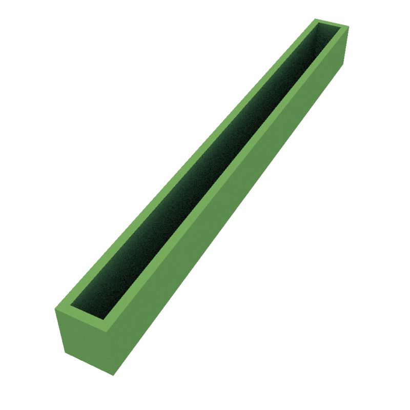 Powder Coated Long Window Box 2000 x 170 x 200
