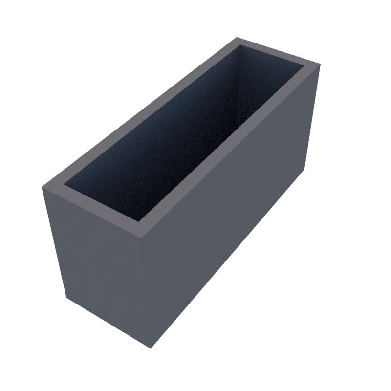 Powder Coated Rectangular Planter 750 x 240 x 350