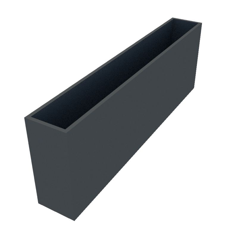 Powder Coated Long Rectangular Planter 2400 x 350 x 800