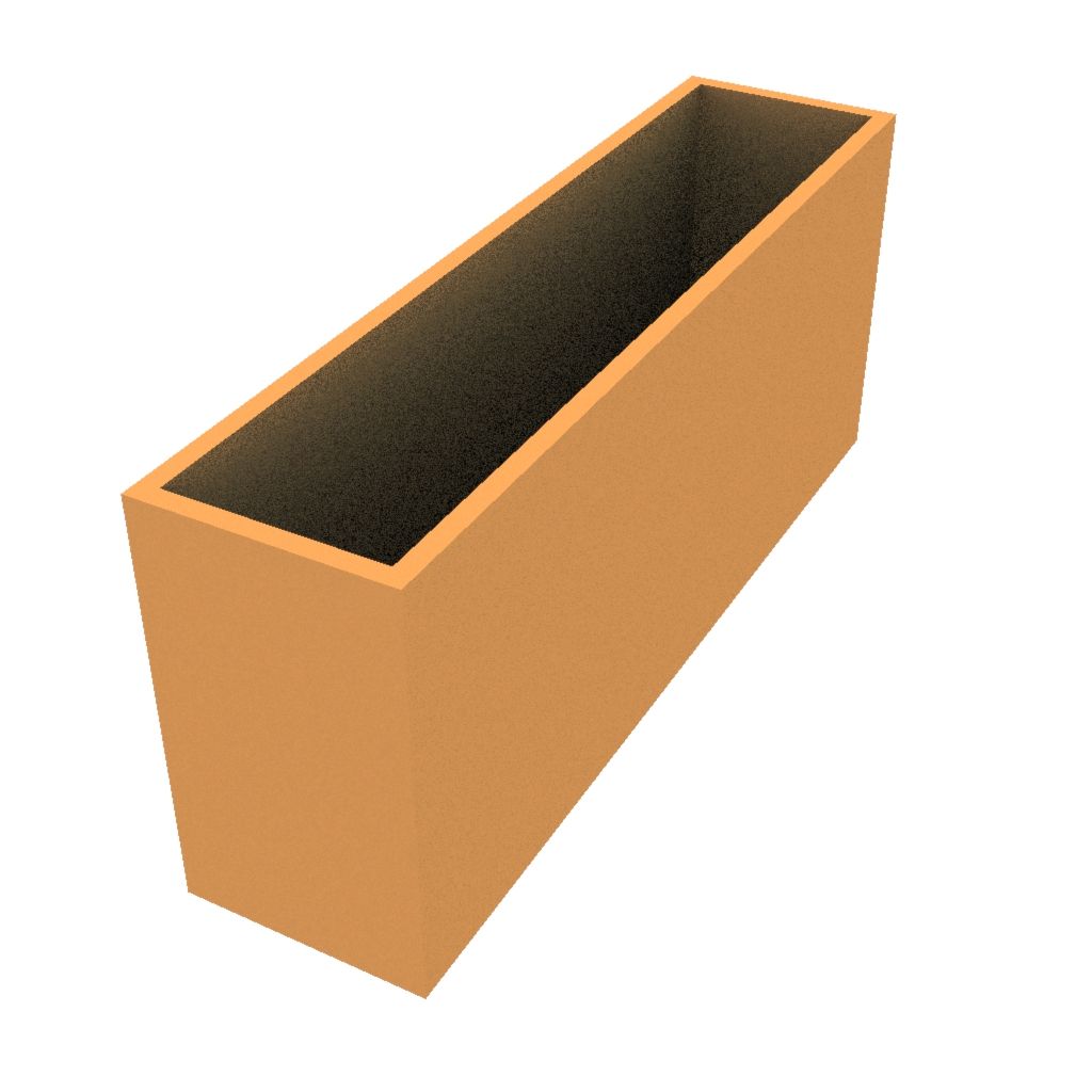 Powder Coated Rectangular Planter 1500 x 370 x 630