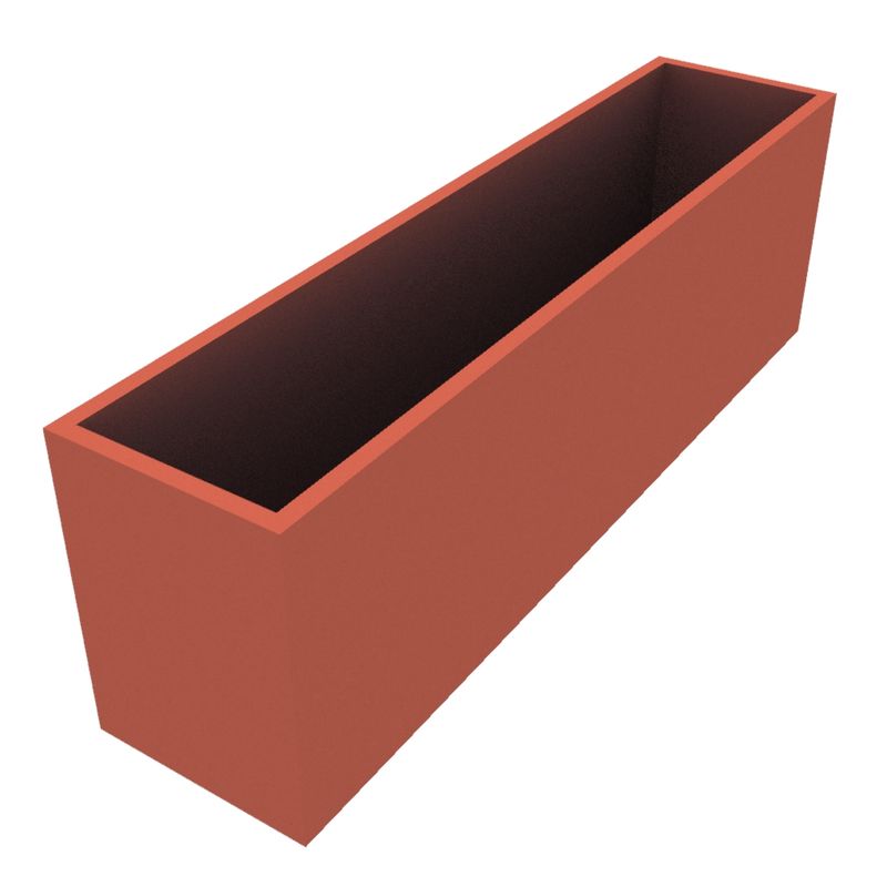 Powder Coated Rectangular Planter 1750 x 400 x 550