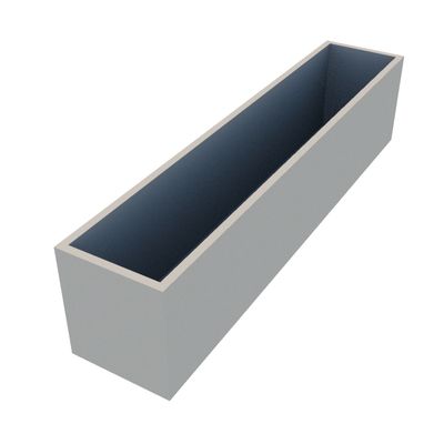 Powder Coated Long Rectangular Planter 2000 x 400 x 450