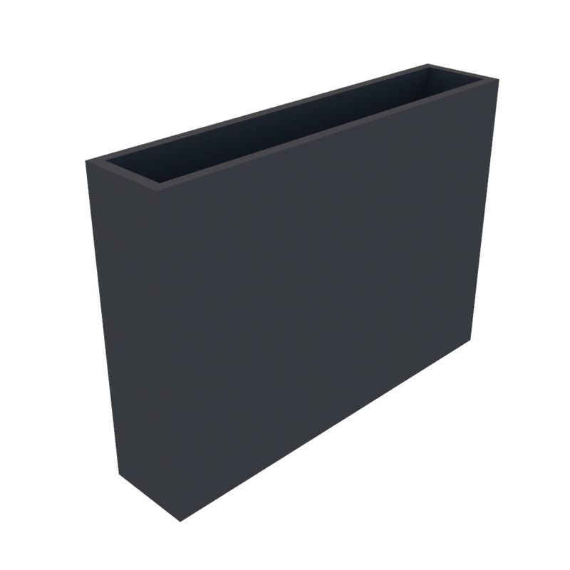 Powder Coated Rectangular Planter 1200 x 250 x 850