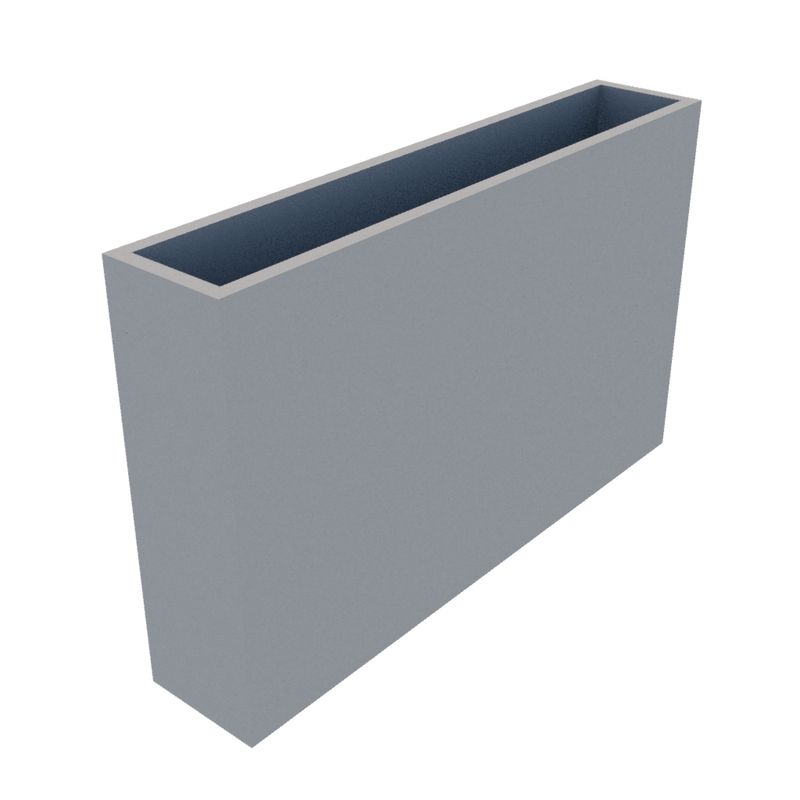 Powder Coated Rectangular Planter 1300 x 250 x 800