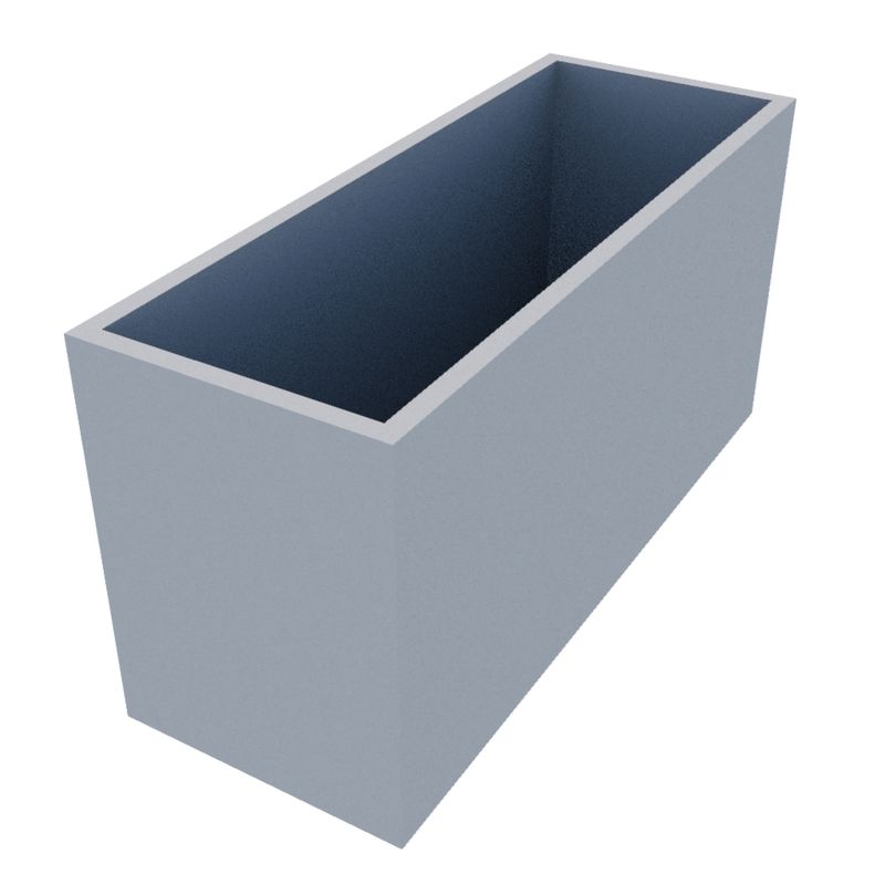 Powder Coated Rectangular Planter 1200 x 450 x 600
