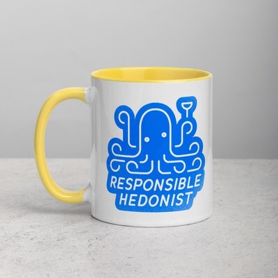 Blue Responsible Hedonist Mug