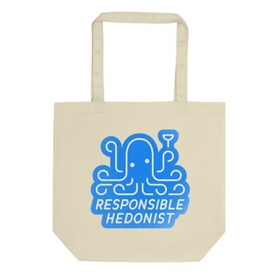 Blue Responsible Hedonist Eco Tote Bag