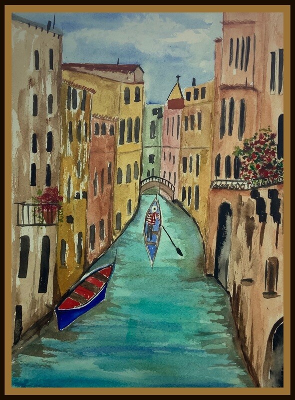 watercolor,Venice revisited,