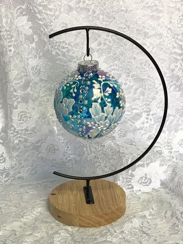 Textured bulb large turquoise piping 4.75”