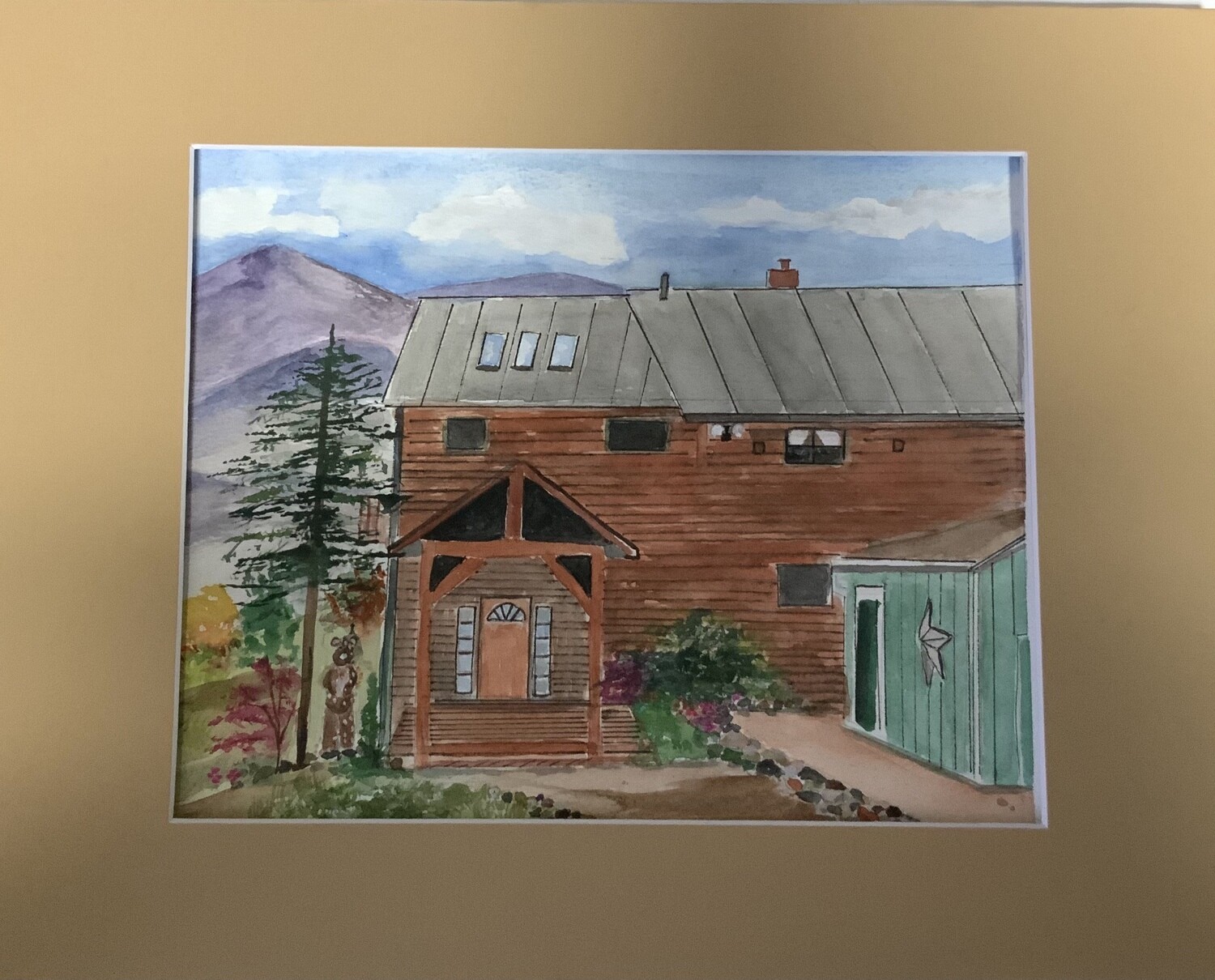 Custom Watercolor House portrait