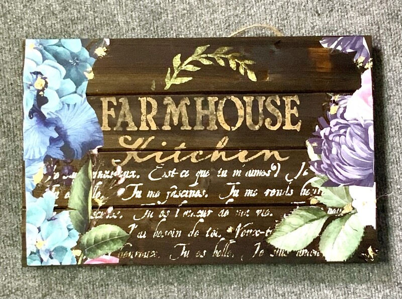 Farmhouse kitchen wood sign