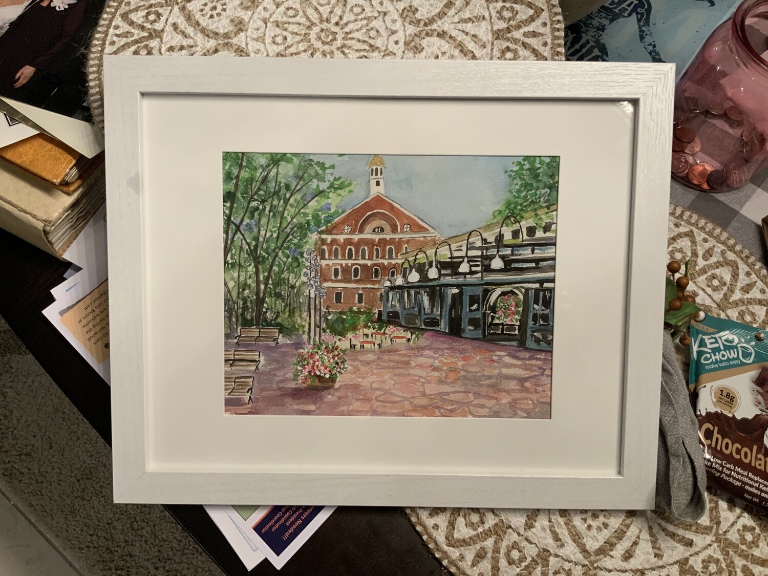 ”A day at Faneuil Hall Marketplace”
Boston, Mass. original watercolor painting