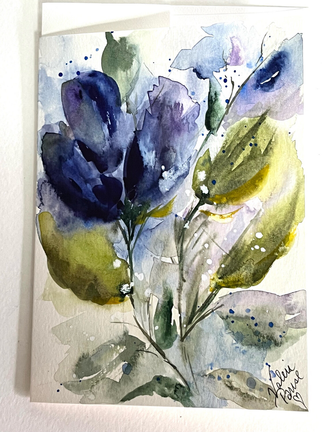 Floral Watercolor Cards Original Art