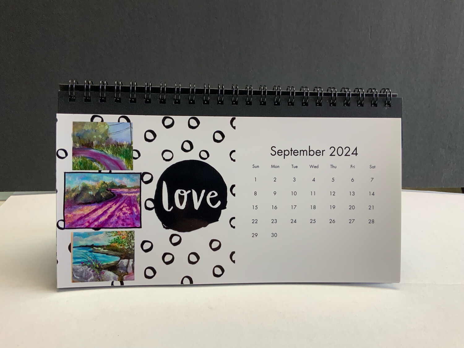 Desk Calendar With My Original Artwork.